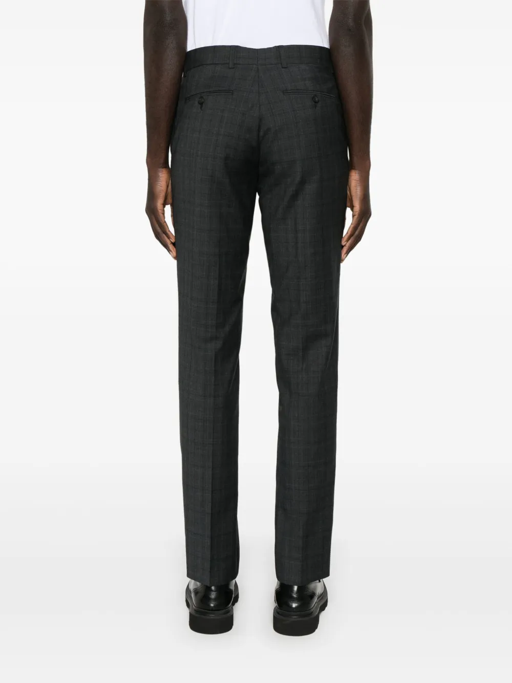 SANDRO Geruite broek Grijs