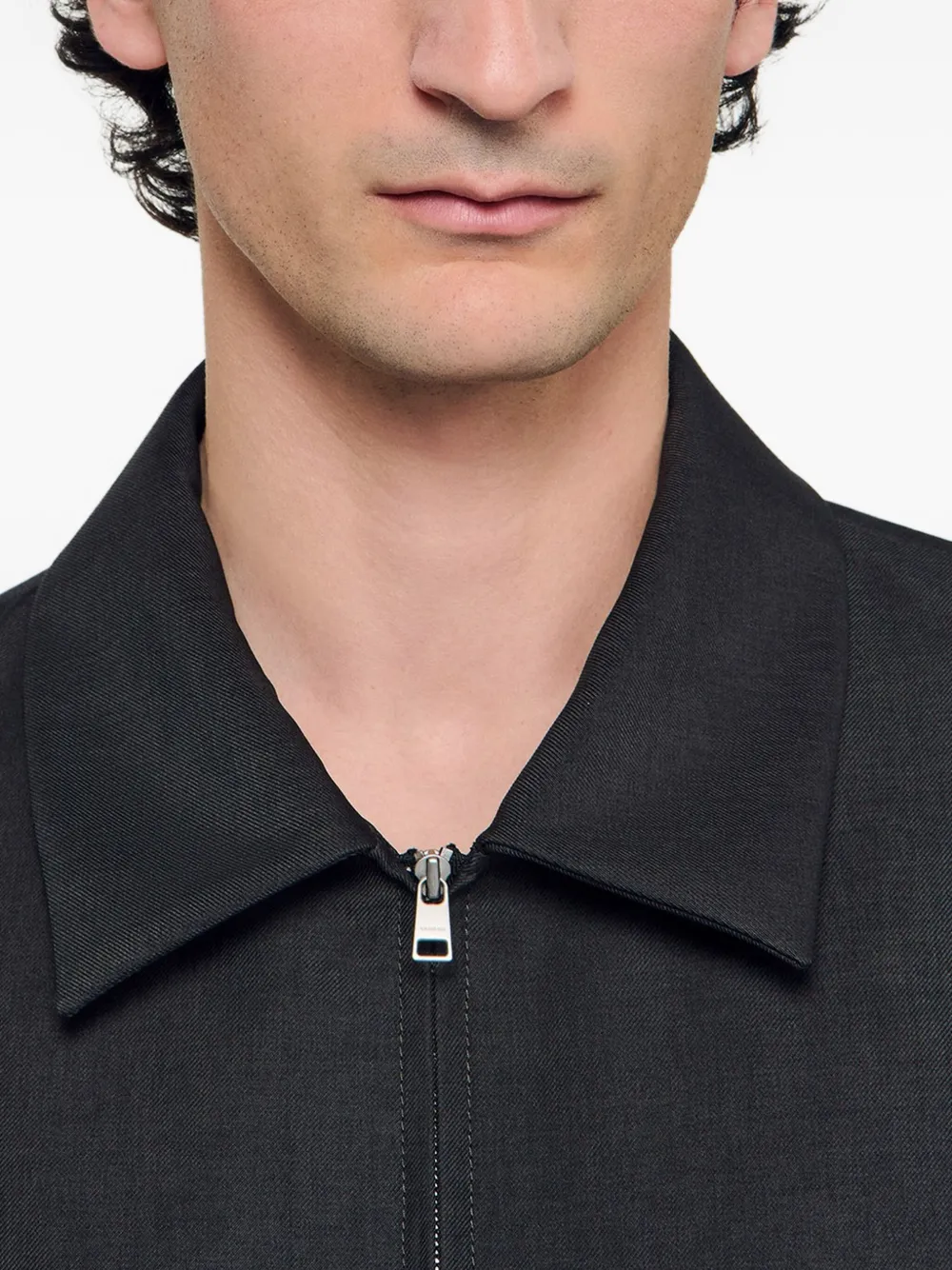 SANDRO Jack met rits Grijs