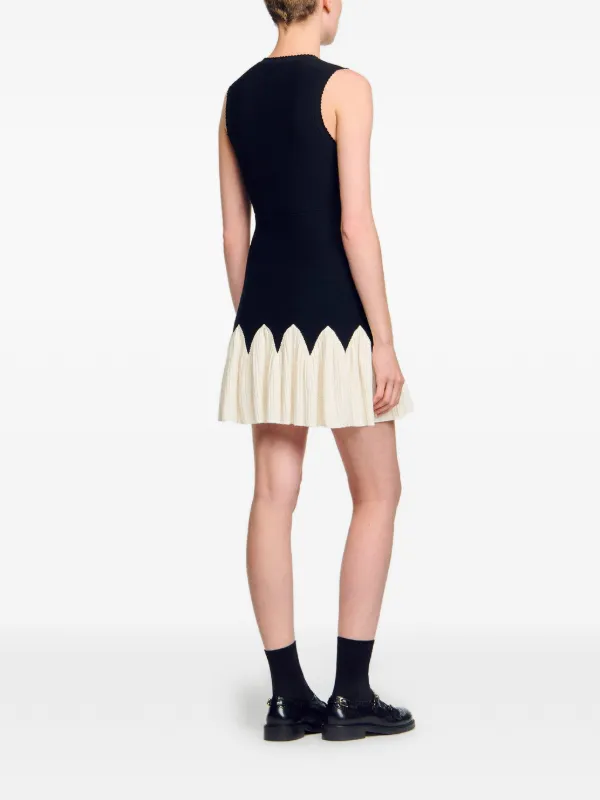 sandro mini knit dress Sandro Mini Knit Dress with ruffle