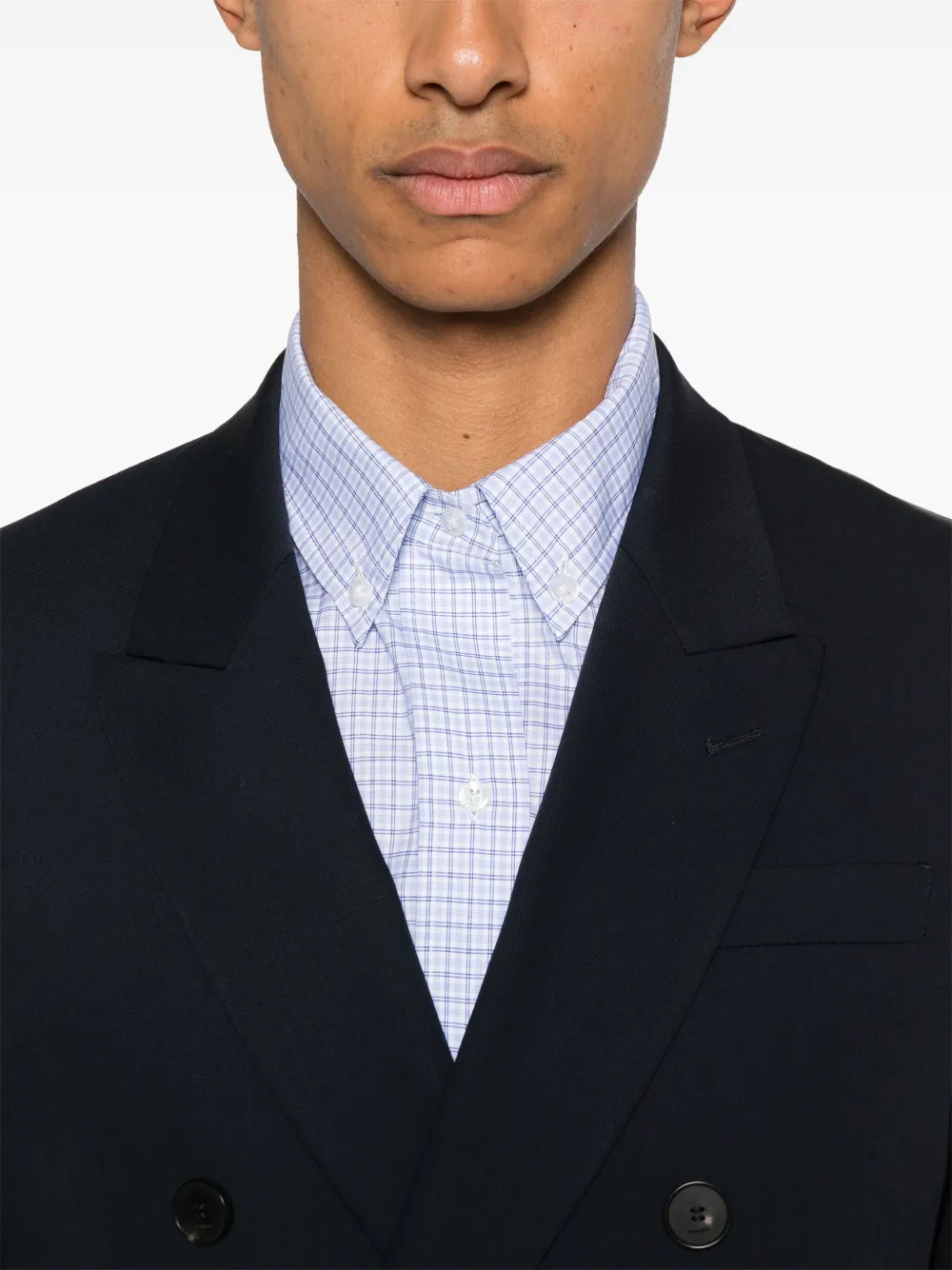 SANDRO Blazer met dubbele rij knopen Blauw