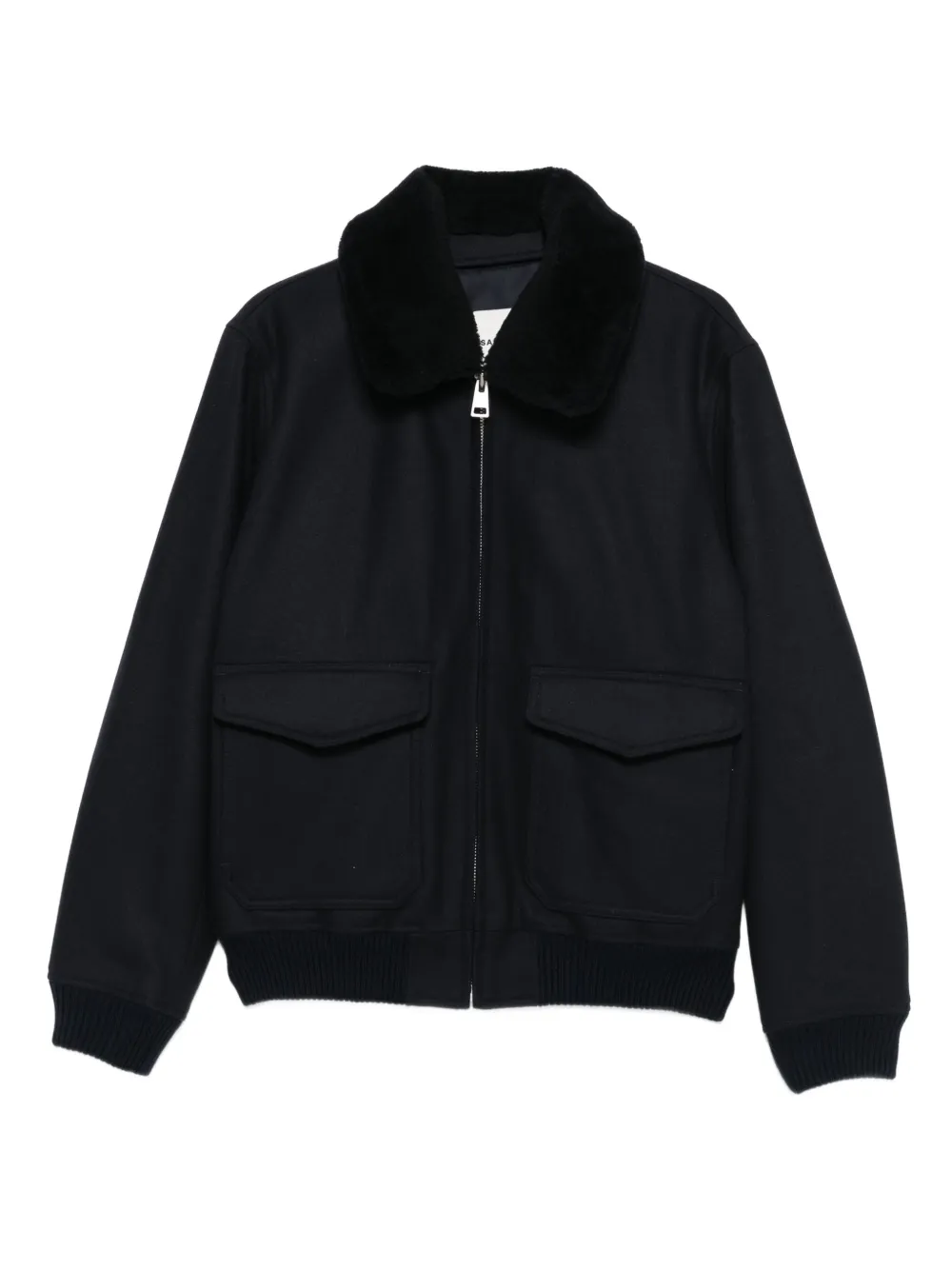 SANDRO zip-up bomber jacket | Blue | Image 1