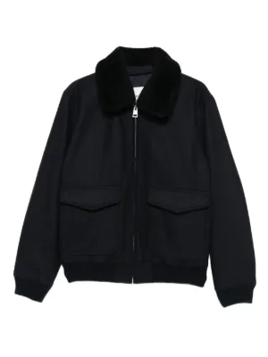 Paul Smith スエード ボンバージャケット | ブルー | FARFETCH JP