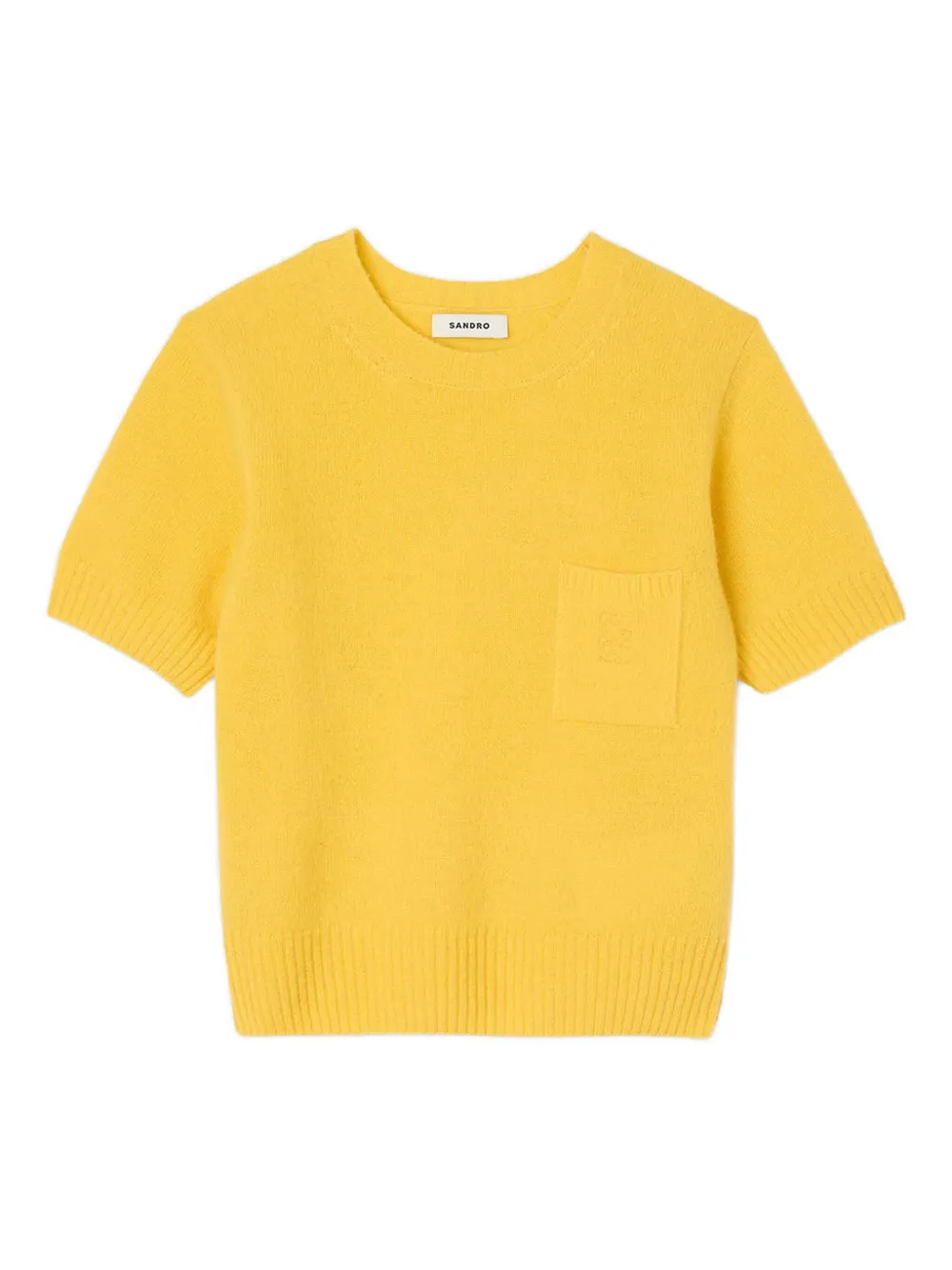 SANDRO pocket short-sleeve top | Yellow | Image 1