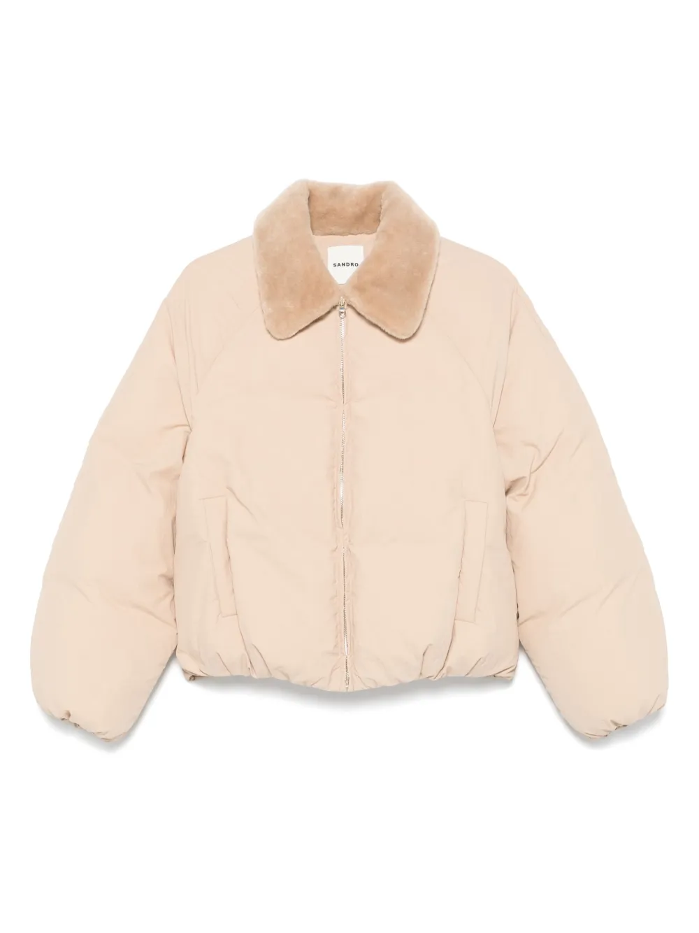 SANDRO zip-up puffer jacket | Neutrals | Image 1