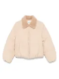 SANDRO zip-up puffer jacket - Neutrals