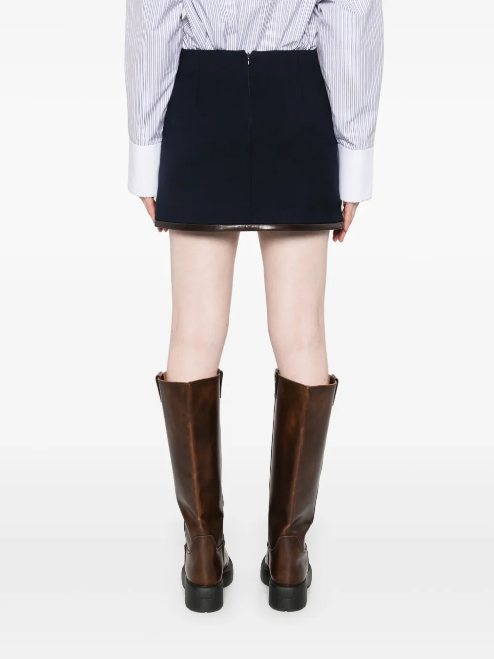 SANDRO Mini-rok met ritssluiting Blauw