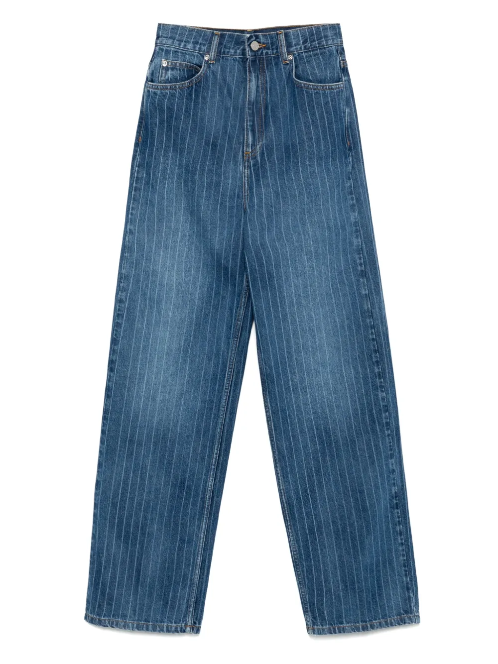 SANDRO Gestreepte jeans Blauw