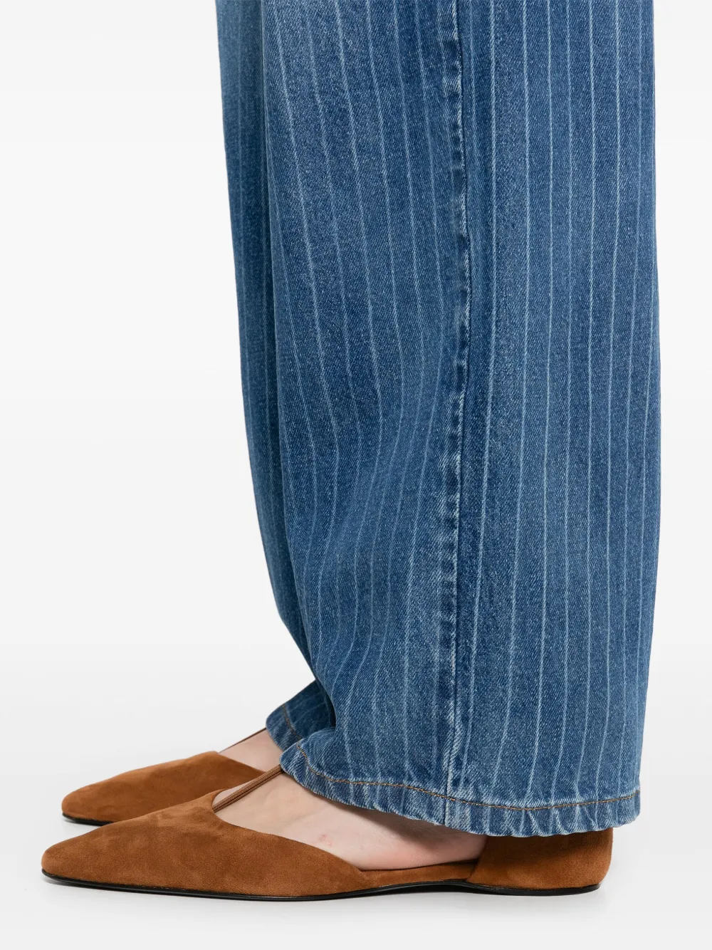 SANDRO Gestreepte jeans Blauw