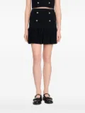 SANDRO pleated double-breasted skirt - Black