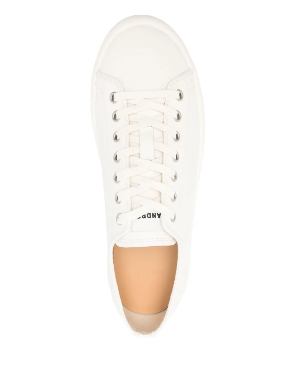 SANDRO Leren sneakers Beige