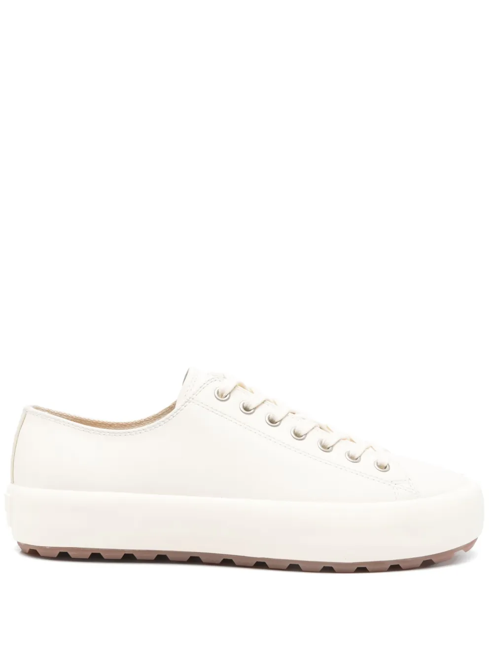 SANDRO Leren sneakers Beige