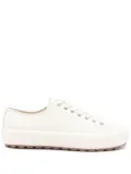 SANDRO leather sneakers - Neutrals