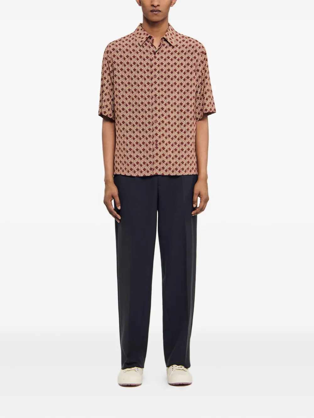 SANDRO Overhemd met grafische print - Rood