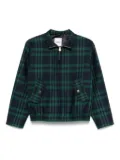 SANDRO tartan-check jacket - Green