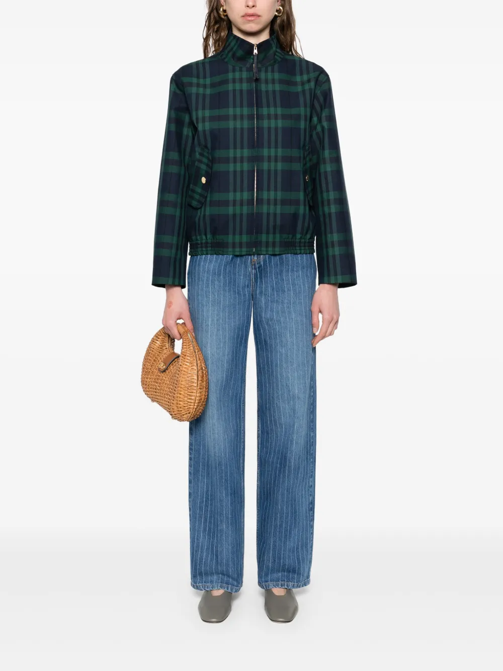 SANDRO tartan-check jacket | Varsity Jackets | Image 2