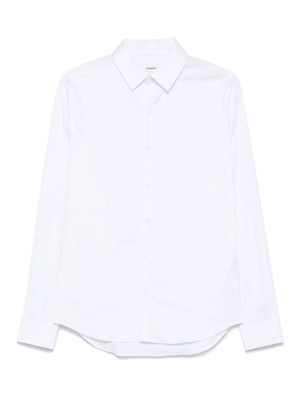 SANDRO cotton-blend shirt Wit