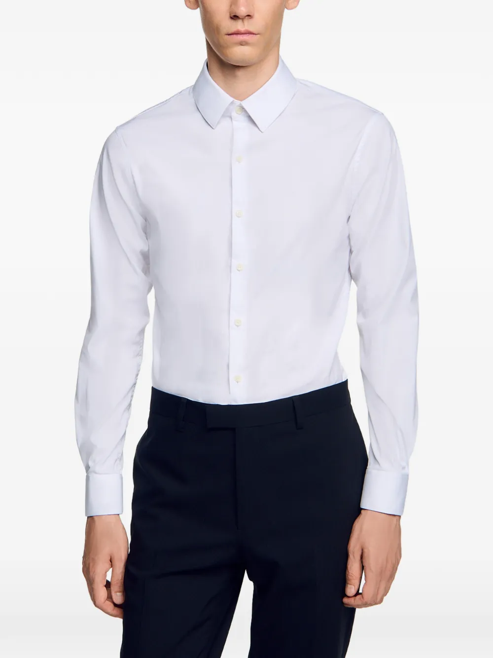 SANDRO cotton-blend shirt - Bianco