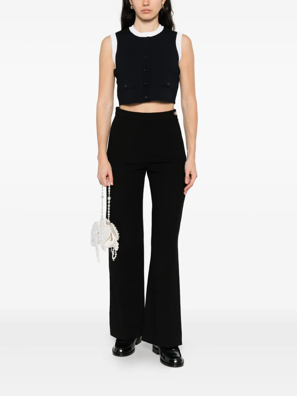 SANDRO Top met knoopdetail Blauw