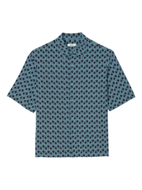 SANDRO graphic-print short-sleeve shirt