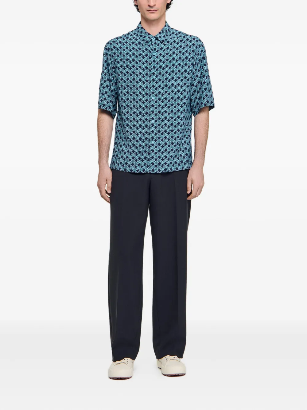 SANDRO graphic-print short-sleeve shirt | Image 2
