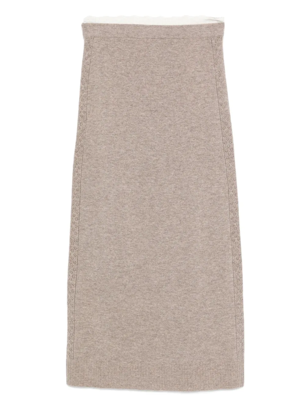 SANDRO knitted midi skirt | Neutrals | Image 1