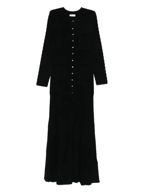 SANDRO robe courte en maille à boutons décoratifs