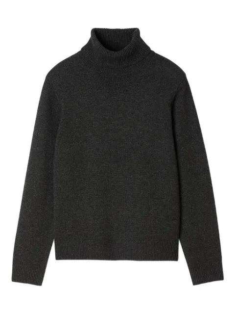 SANDRO suéter tejido de canalé con cuello tortuga