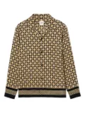 SANDRO geometric-pattern shirt - Brown