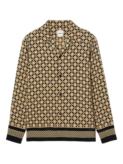 SANDRO geometric-pattern shirt