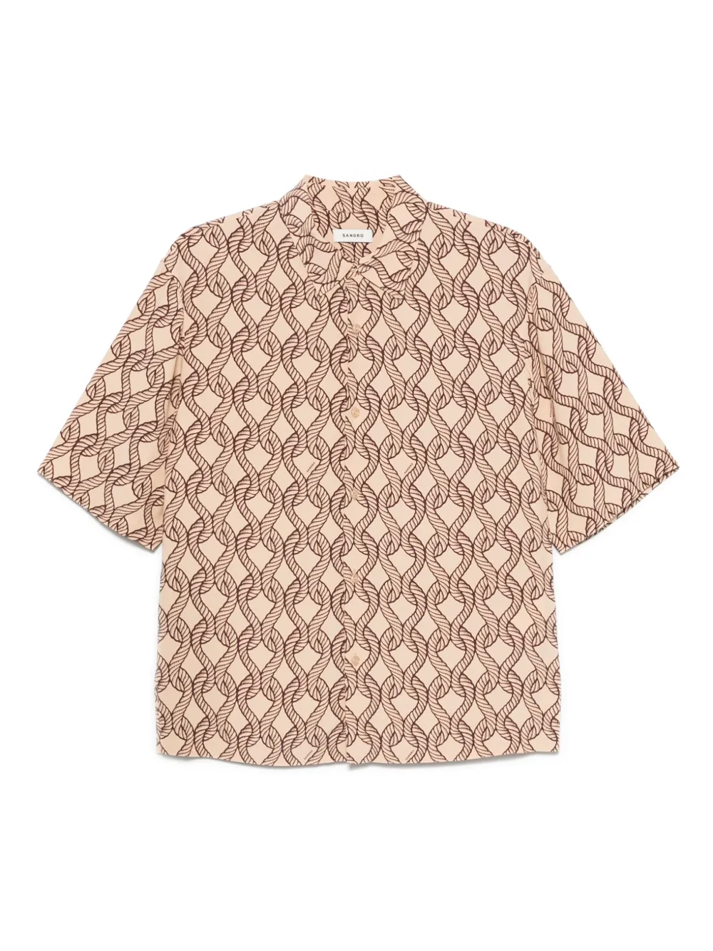 SANDRO camisa con cuerdas estampadas | neutro | Image 1