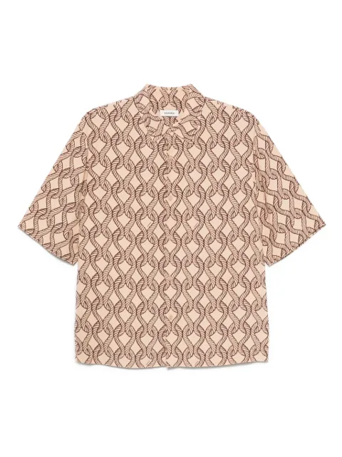 SANDRO camisa con cuerdas estampadas