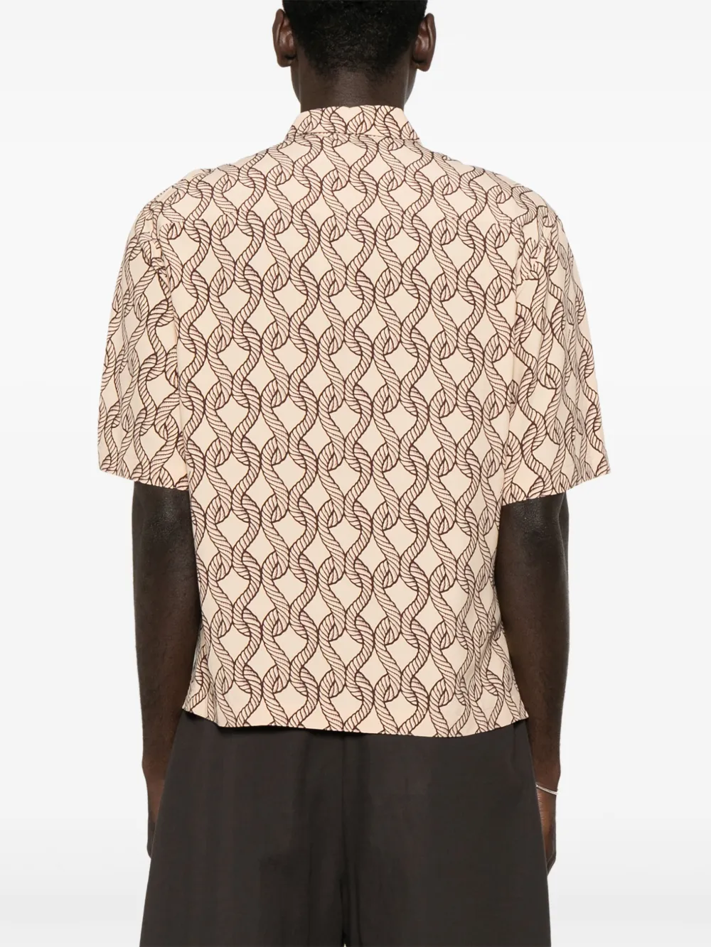 SANDRO Overhemd met print Beige