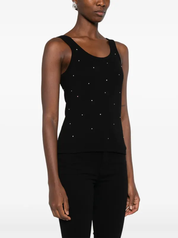 SANDRO rhinestone-embellished Top | Black | FARFETCH