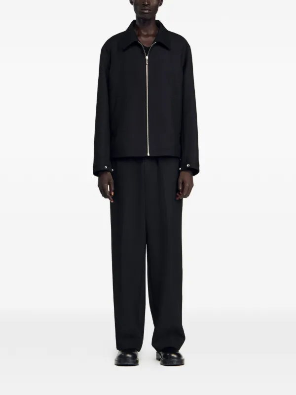 SANDRO zip-up Jacket | Black | FARFETCH