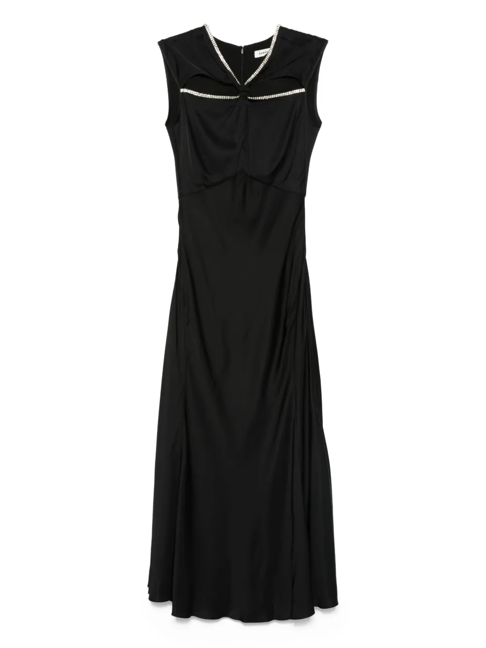 crystal-embellishment maxi dress