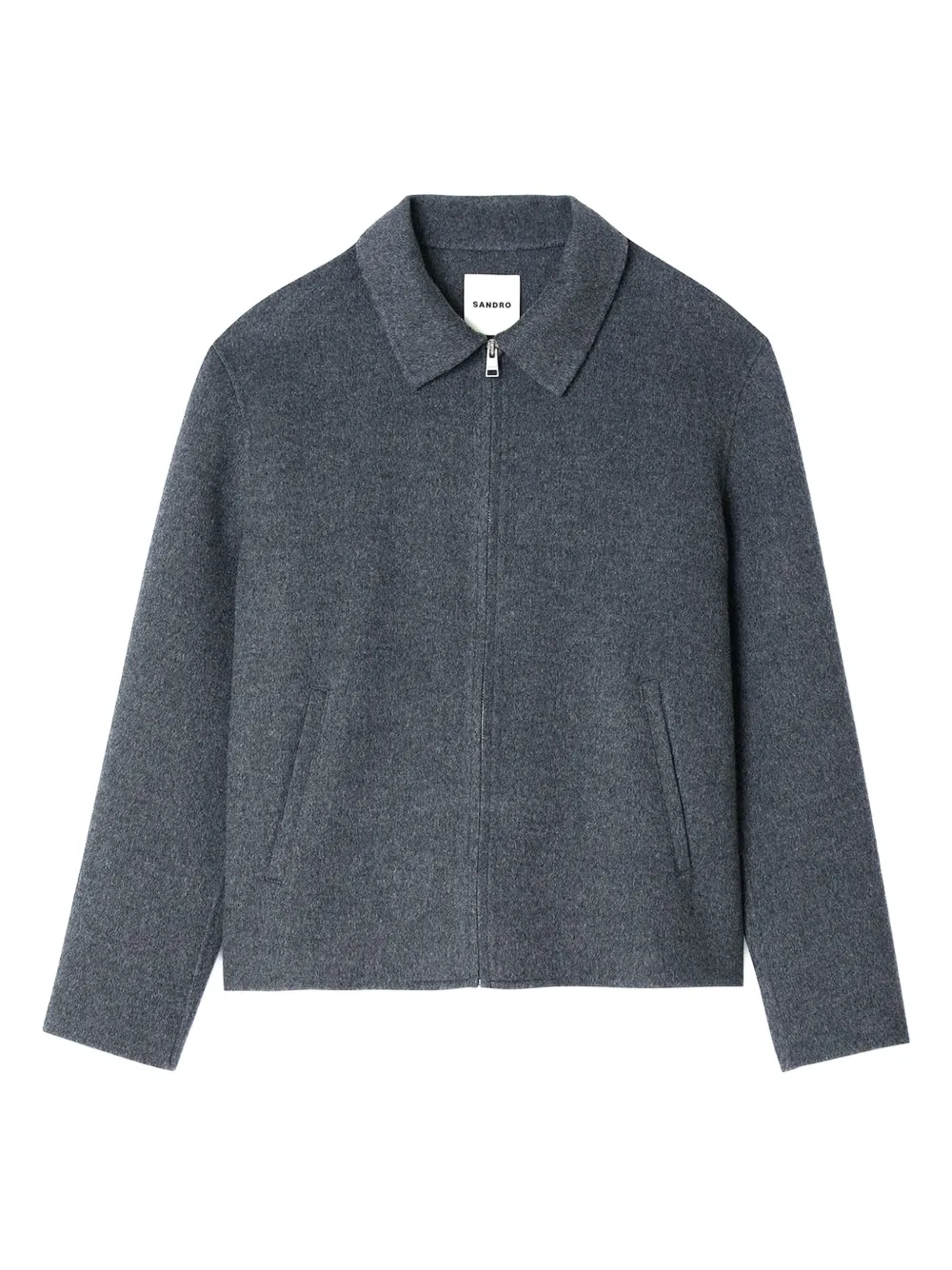 SANDRO Shirtjack met rits Grijs