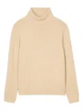 SANDRO ribbed turtleneck sweater - Neutrals