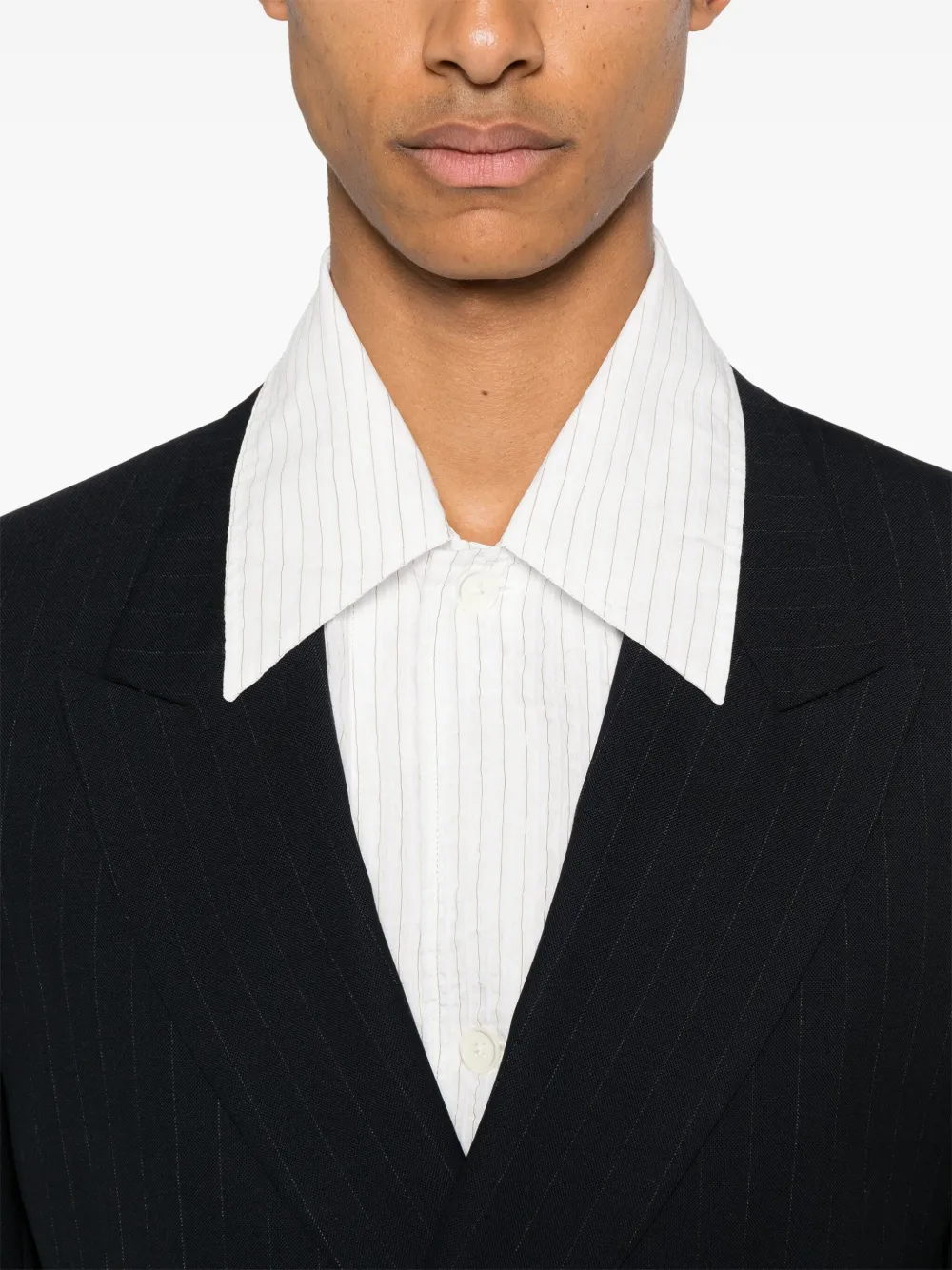 SANDRO Blazer met dubbele rij knopen Blauw