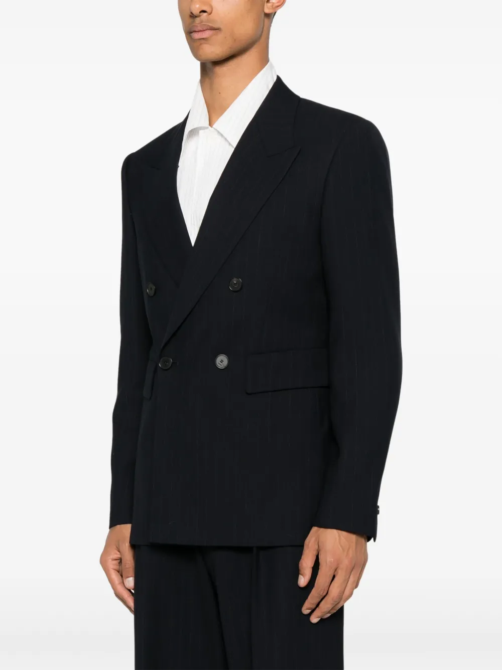 SANDRO Blazer met dubbele rij knopen Blauw
