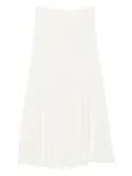 SANDRO button-front flared skirt - White