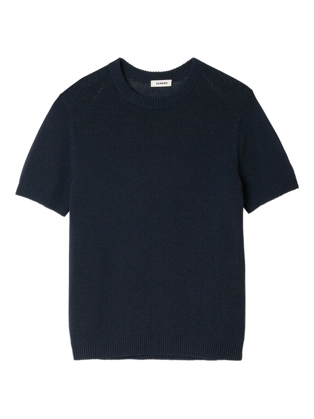 SANDRO Trui met ronde hals en korte mouwen Blauw