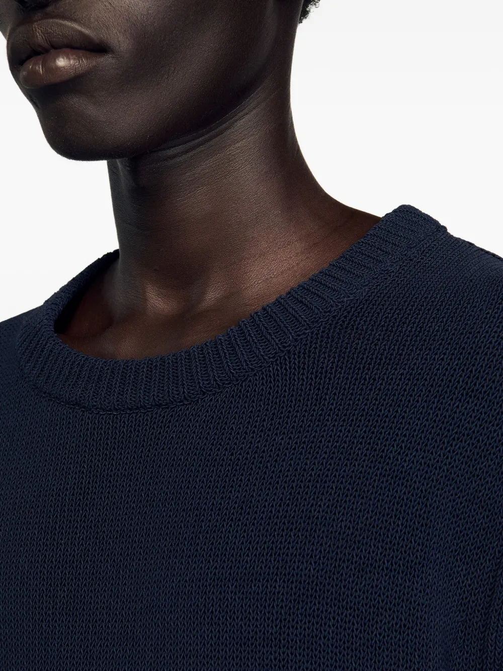 SANDRO Trui met ronde hals en korte mouwen Blauw