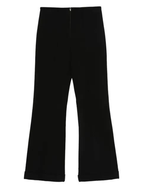 SANDRO zip-fly flared trousers