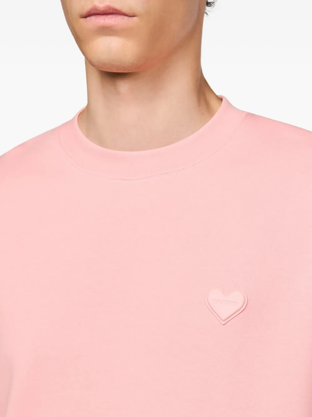 SANDRO Sweater met hartpatroon Roze
