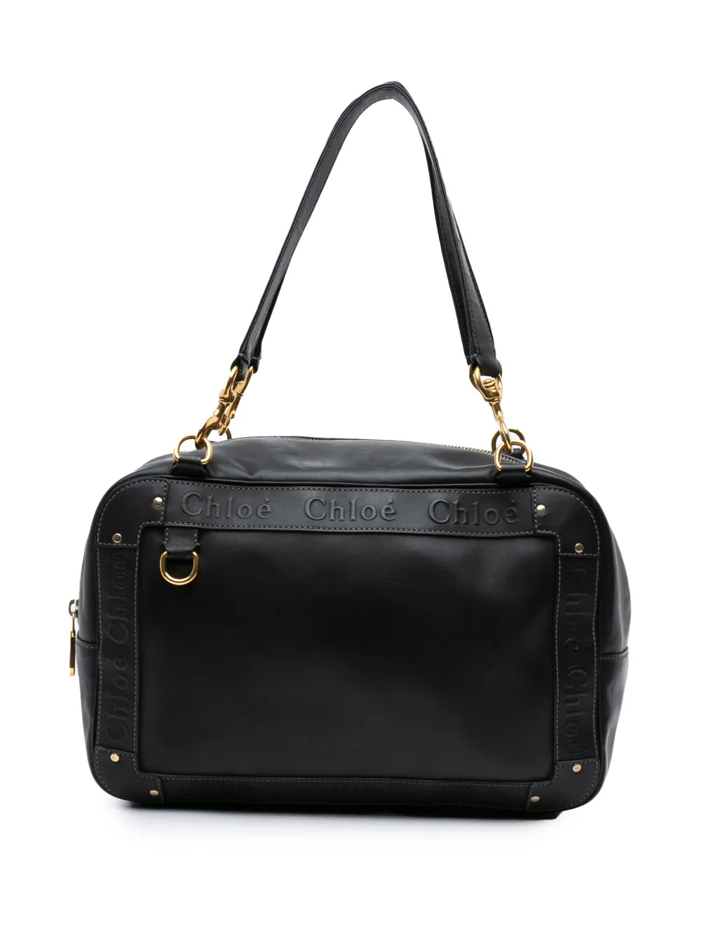 Chloé Pre-Owned 2002-2024 レザー エデン ショルダーバッグ - ブラック Chloé Pre-Owned 2002-2024 レザー エデン ショルダーバッグ - ブラック