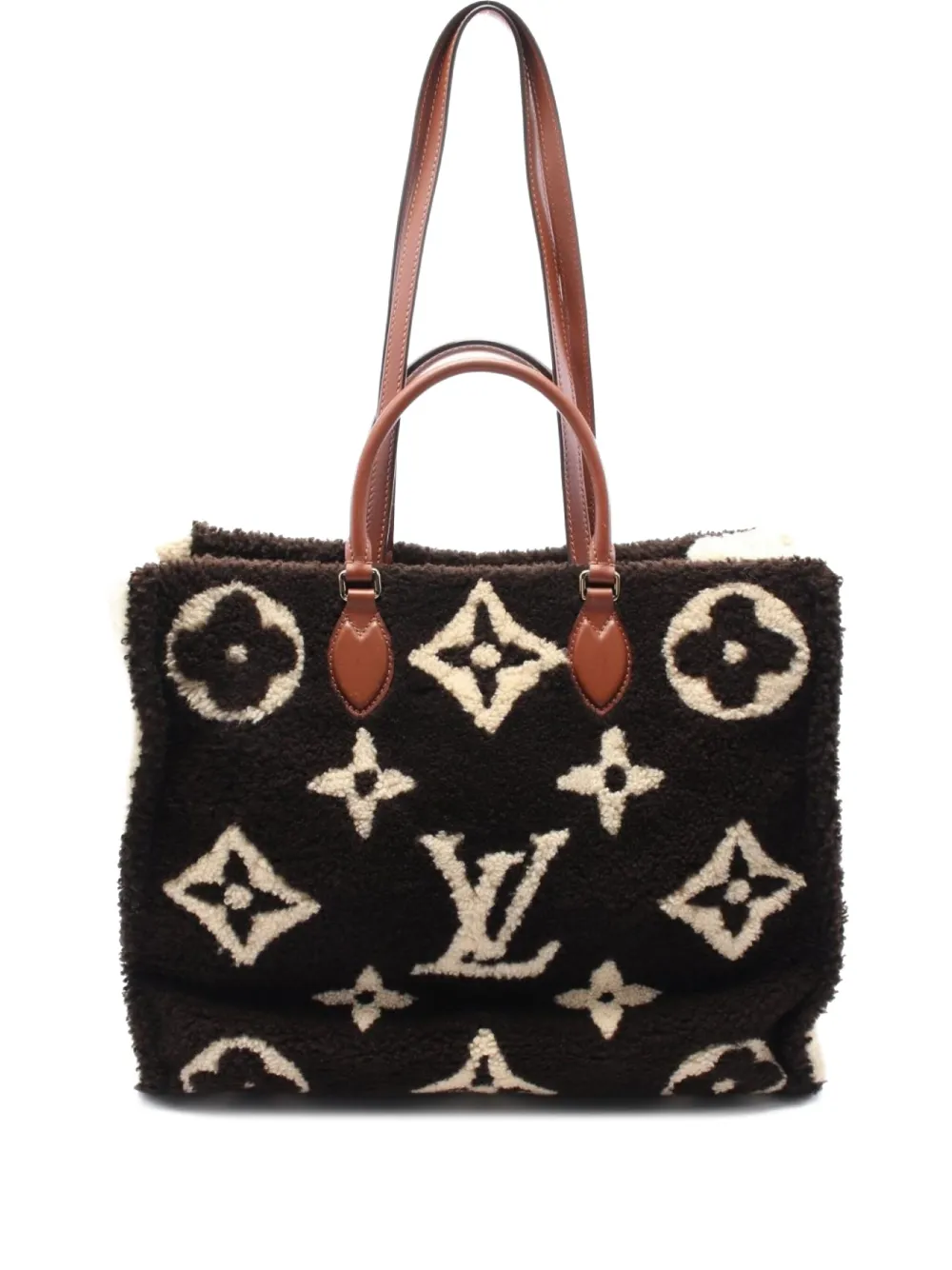 Louis Vuitton Pre-Owned 2019 オン ザ ゴー GM ハンドバッグ - ブラウン Louis Vuitton Pre-Owned 2019 オン ザ ゴー GM ハンドバッグ - ブラウン
