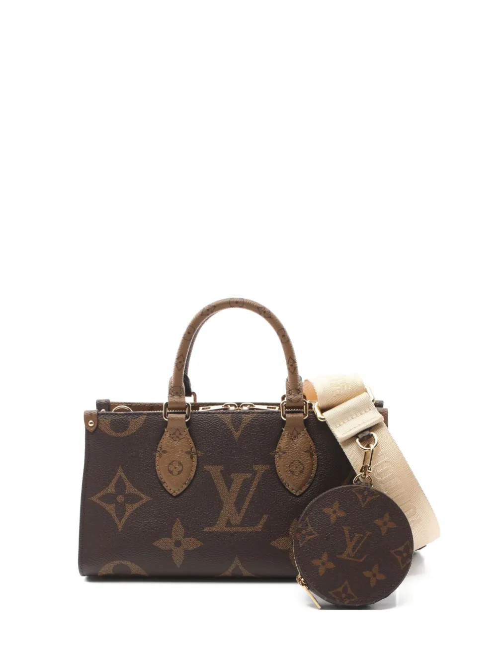 Louis Vuitton Pre-Owned 2021 オンザゴー イースト ウエスト 2wayハンドバッグ - ブラウン Louis Vuitton Pre-Owned 2021 オンザゴー イースト ウエスト 2wayハンドバッグ - ブラウン