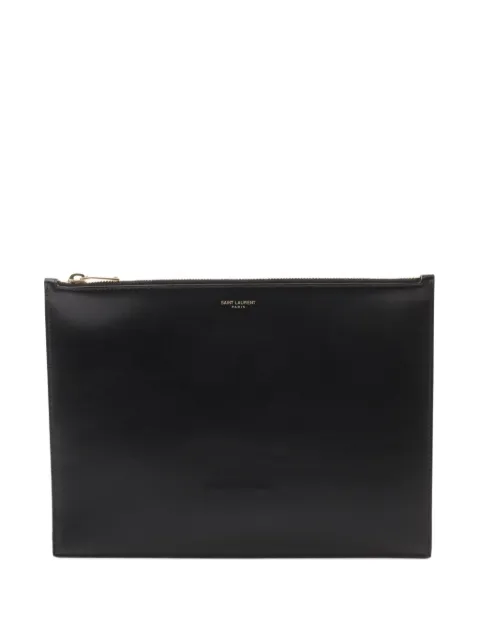 Saint Laurent Pre-Owned 2010s leather clutch bag