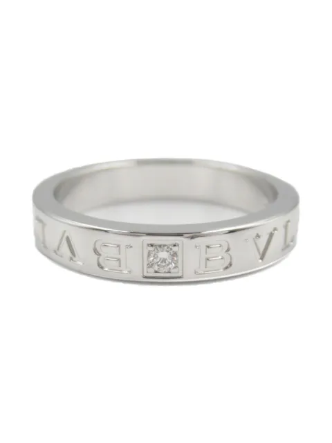 Bvlgari Pre-Owned anillo B.zero1 en oro blanco de 18kt con diamante 2010