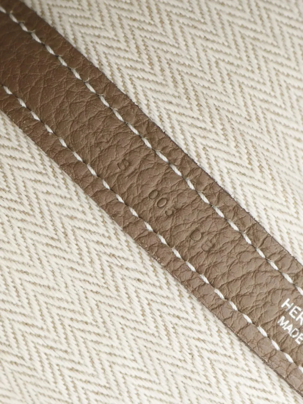 Pre-owned Hermes 2021 Garden Party Pm Tote Bag In Neutral
